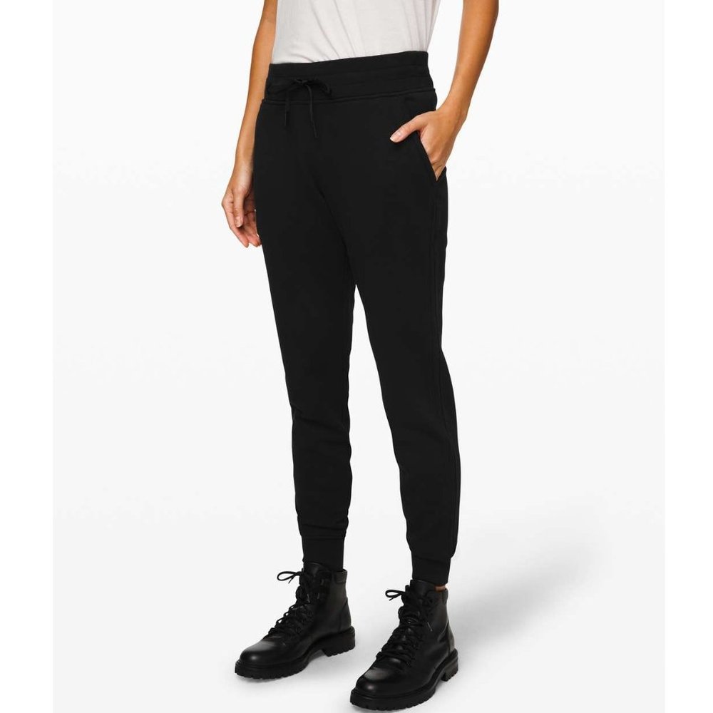 Lululemon Warm Down Jogger II 28" / Size 4 / Black Cotton Terry